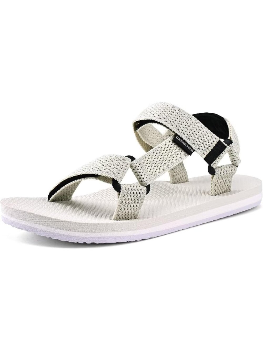 Women's Light Green Hiking Sandals with-Arch-Support Webbing-Outdoor Beach Water